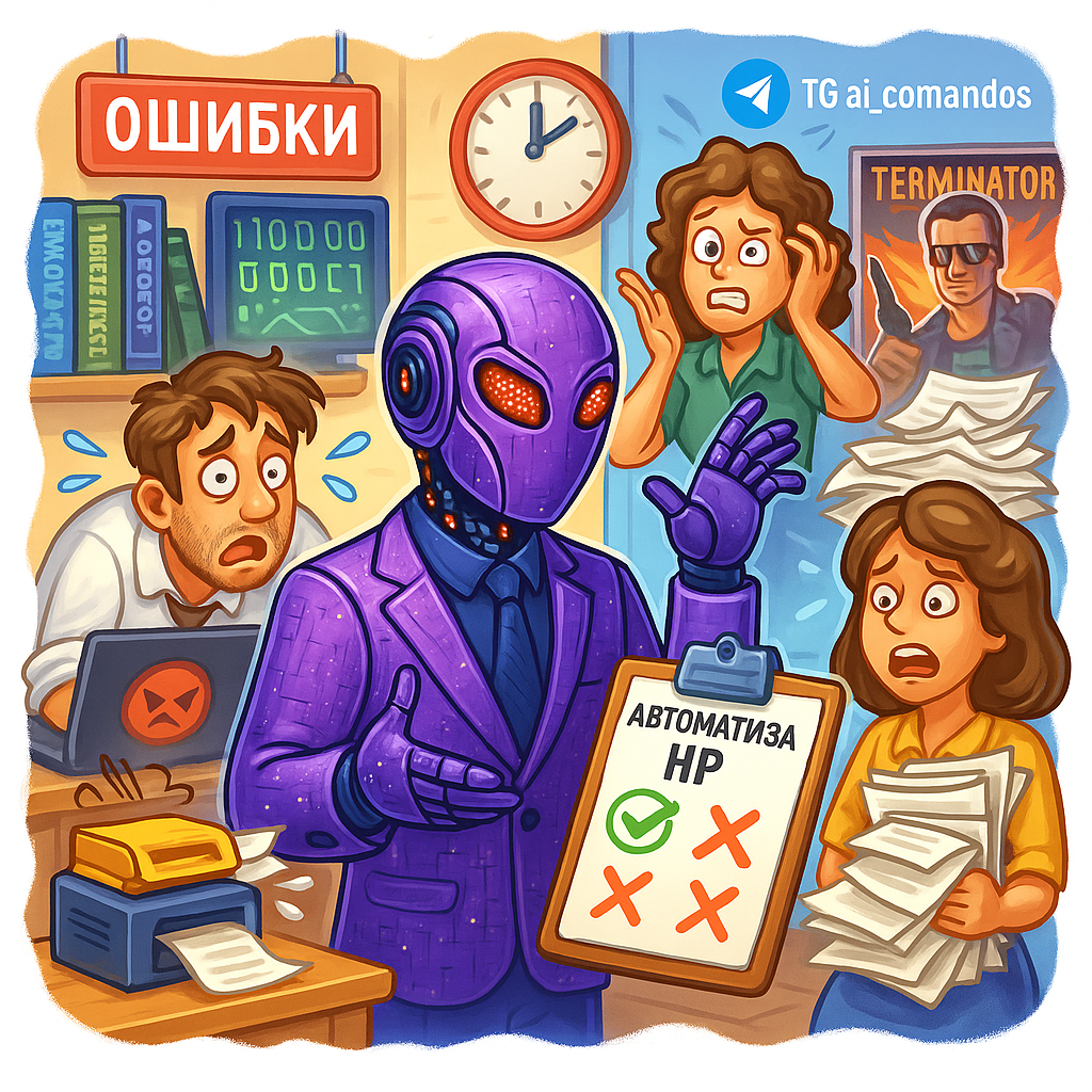    5 ошибок в автоматизации HR, которые убивают до 70% найма и лояльности сотрудников Дмитрий Попов | Comandos.ai