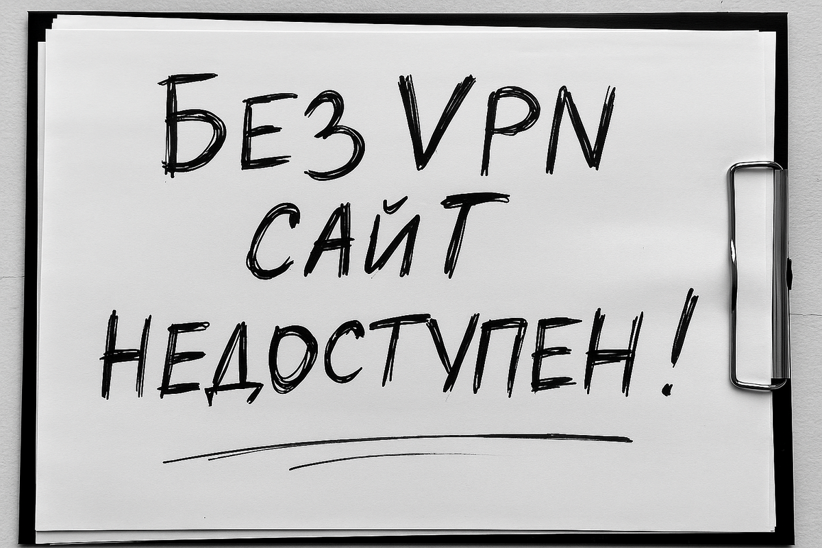 UX ошибки: Просмотр сайта возможен только через VPN