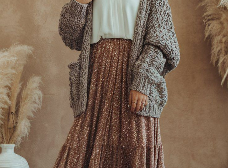 Кардиганы как стиль, а не дачная накидка