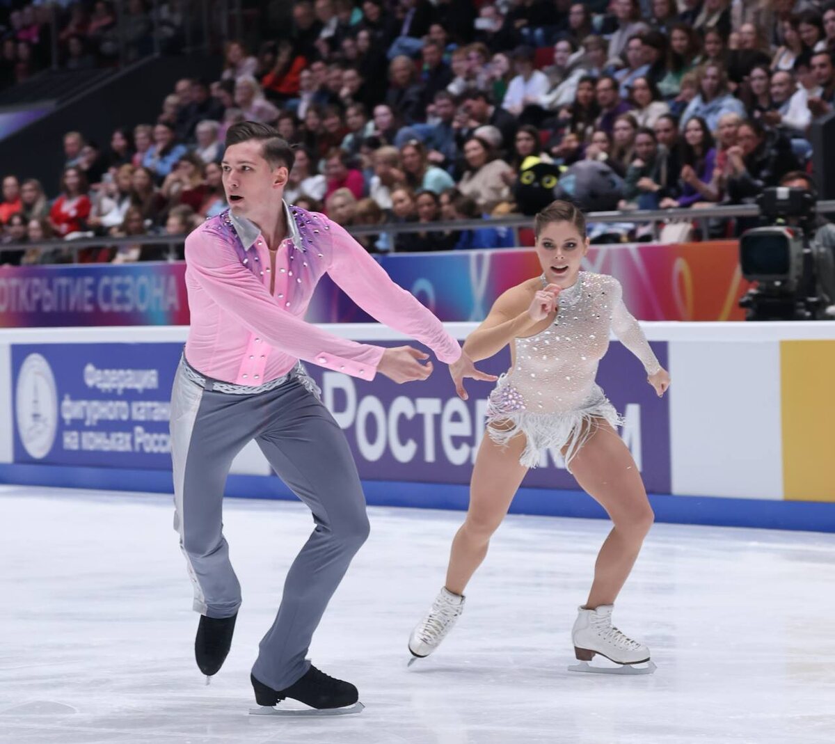     Анастасия Мишина / Александр Галлямов. СПБ. Контрольные прокаты. Фото: «МАТЧ! Фигурное катание» Фотография взята из открытых источников.