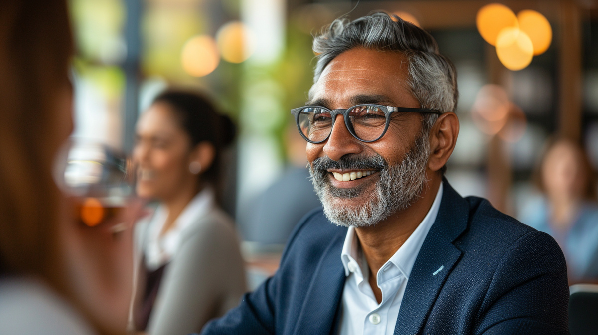 Когда лидерство говорит на языке человечности
Современный индийский руководитель в неформальной беседе с командой — здесь нет барьеров статуса, только искренний диалог и взаимное уважение. Именно так выглядит servant leadership в действии: профессионализм без дистанции, авторитет без высокомерия.