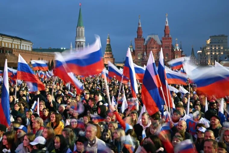 В сентябре 2022 года с Россией воссоединились четыре региона, жители почти единогласно проголосовали за. Фото: Рамиль Ситдиков / РИА Новости