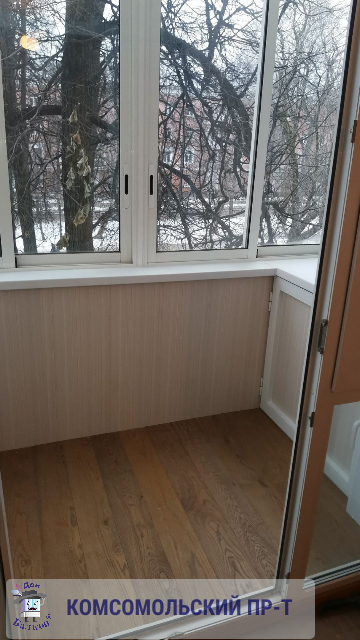 Встроенный шкаф на балкон от компании Дон Балкон +7 (342) 299-99-66