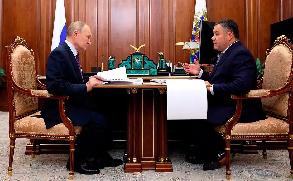    Владимир Путин и Игорь Руденя. Фото: Кремль