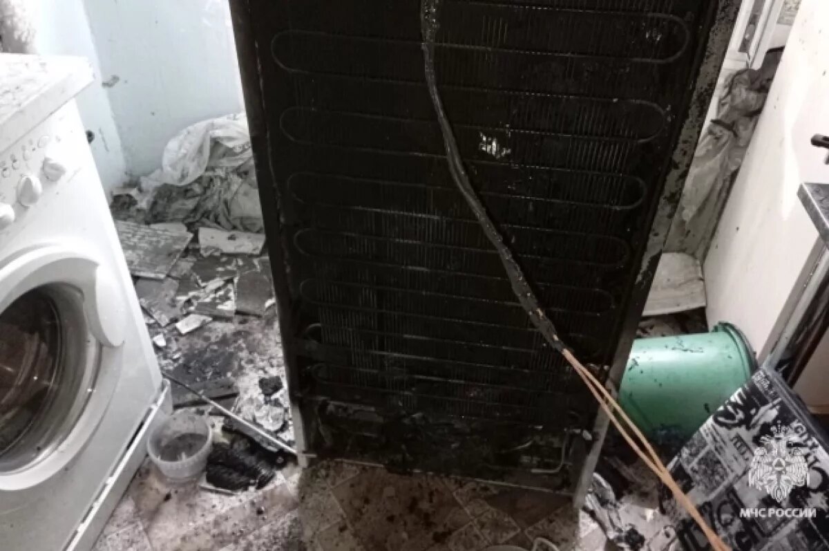    В одной из квартир Ефремова загорелся холодильник