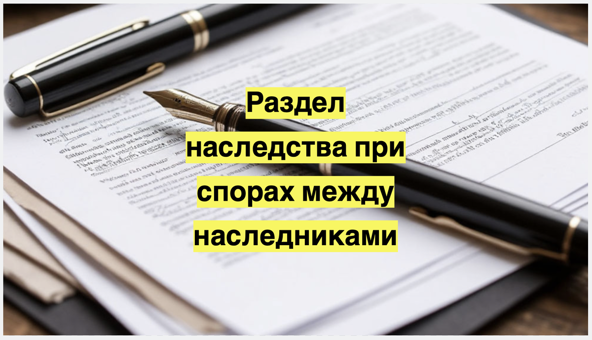 Раздел наследства при спорах между наследниками