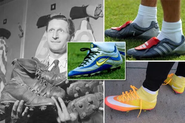 Эволюция футбольных бутс