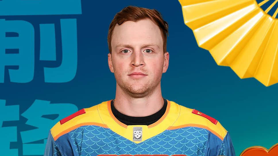 Новый нападающий хоккейного клуба «Шанхай Дрэгонс» Остин Вагнер.📷Фото: Пресс-служба ХК «Шанхай Дрэгонс»