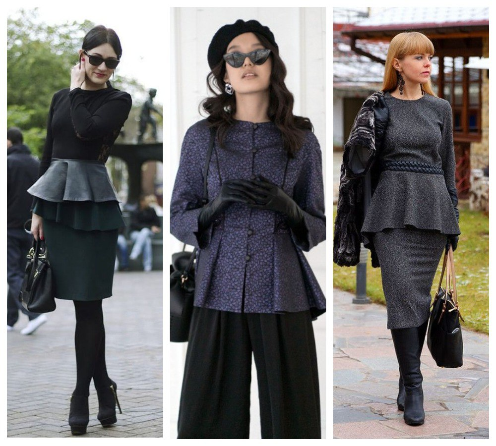 Жакеты с баской