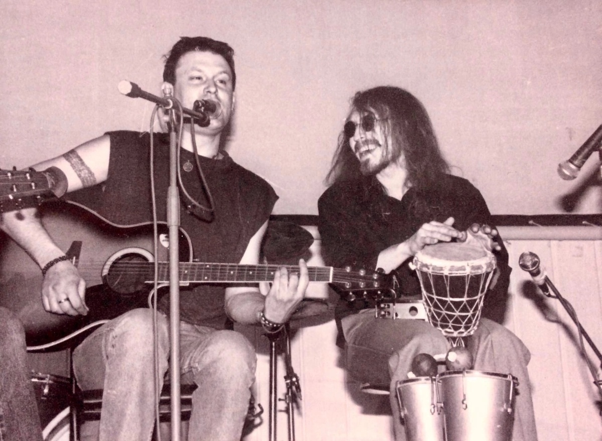 Вадим Кузьмин "Черный Лукич"  и Александр Андрюшкин (гр. ЛЕТУЧИЕ РЫБЫ)