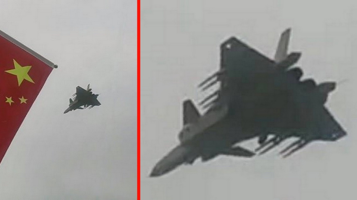 Кадры J-20 от 10 февраля 2025 года, размещенные в китайской соцсети Weibo