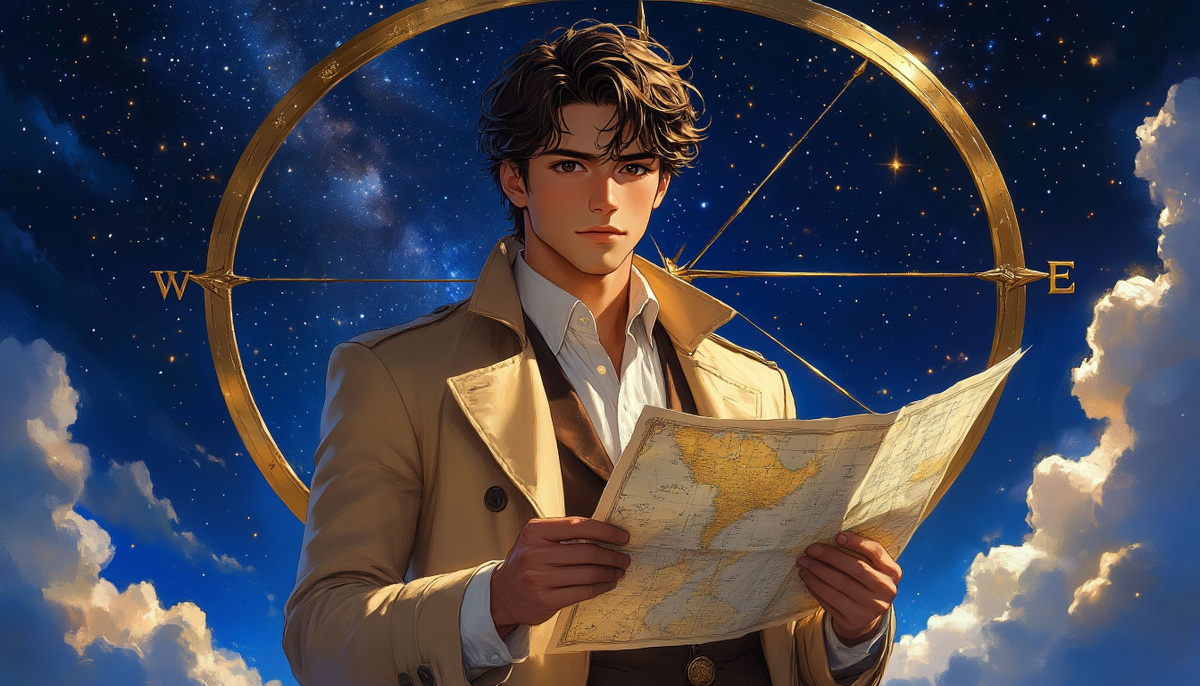 Карта и компас как метафоры выбора цели. Сгенерировал Алисой.