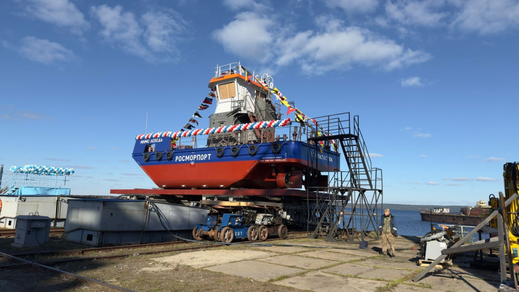 В Карелии спущено на воду первое судно проекта NE028 / Фото: Корабел.ру  📷
