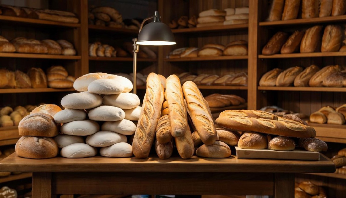 Белый хлеб и булочки