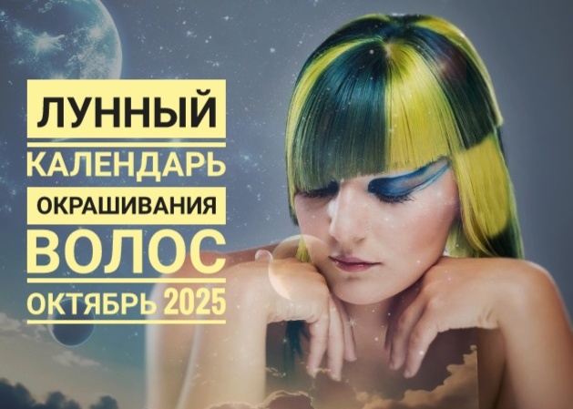Лунный календарь окрашивания волос Октябрь 2025
