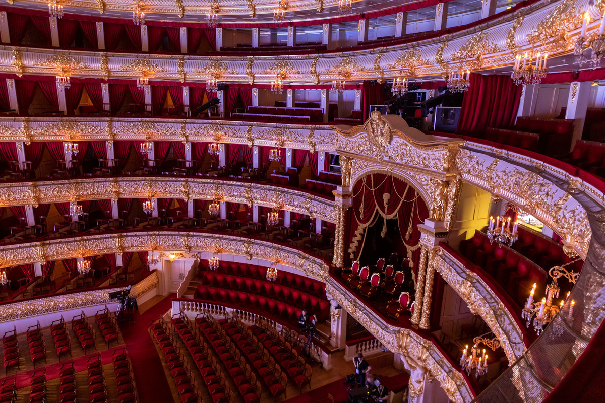    Вид на зрительный зал Исторической сцены Государственного академического Большого театра