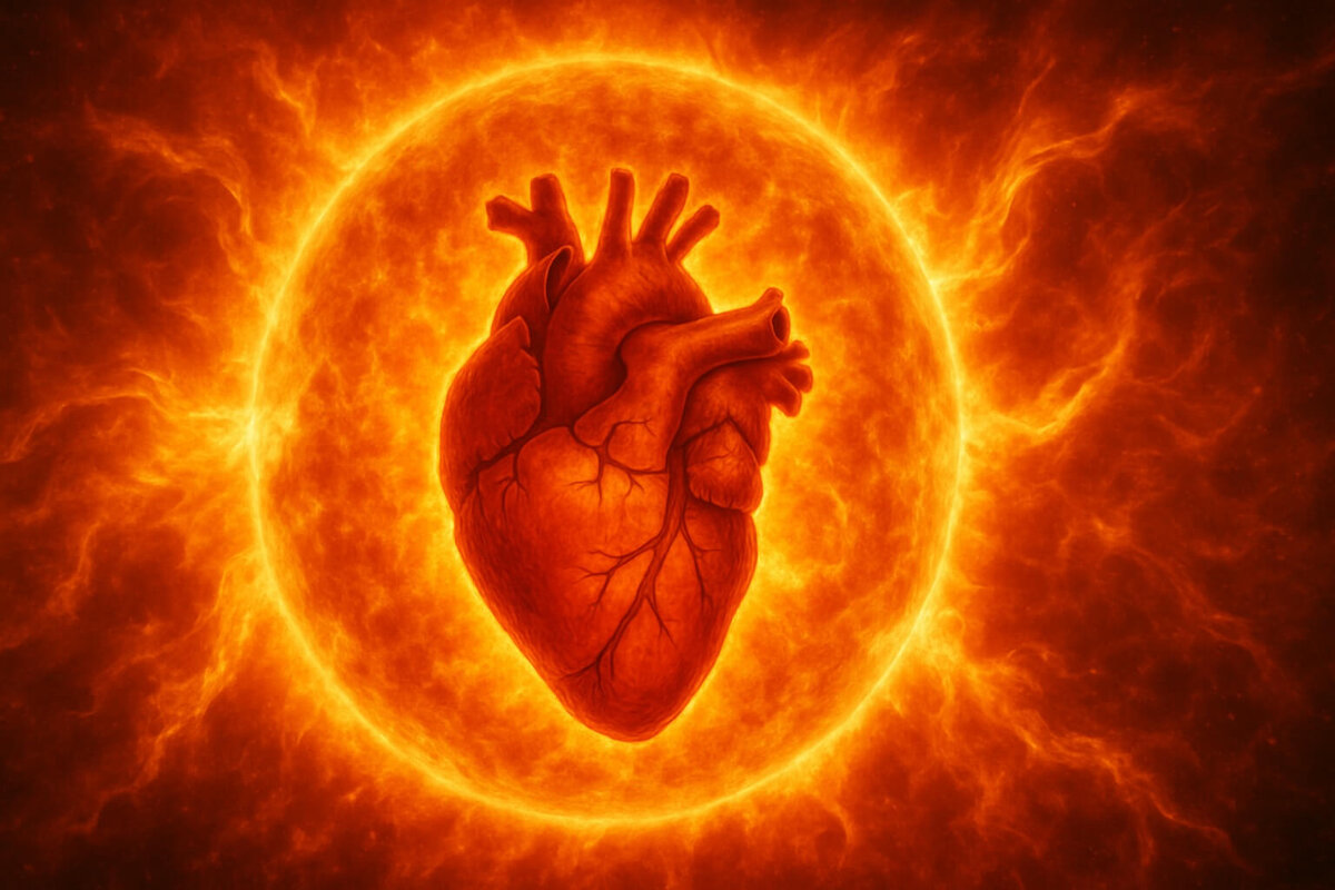    Солнечные бури могут стать причиной сердечного приступа, и это доказано многими исследованиями