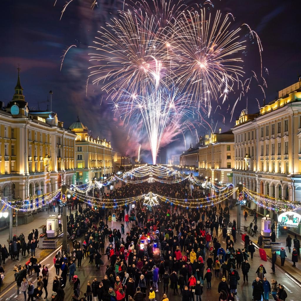 Тур в Санкт-Петербург из Тольятти/Сызрани на Новый год: насладиться атмосферой зимней сказки и исторической красотой города.