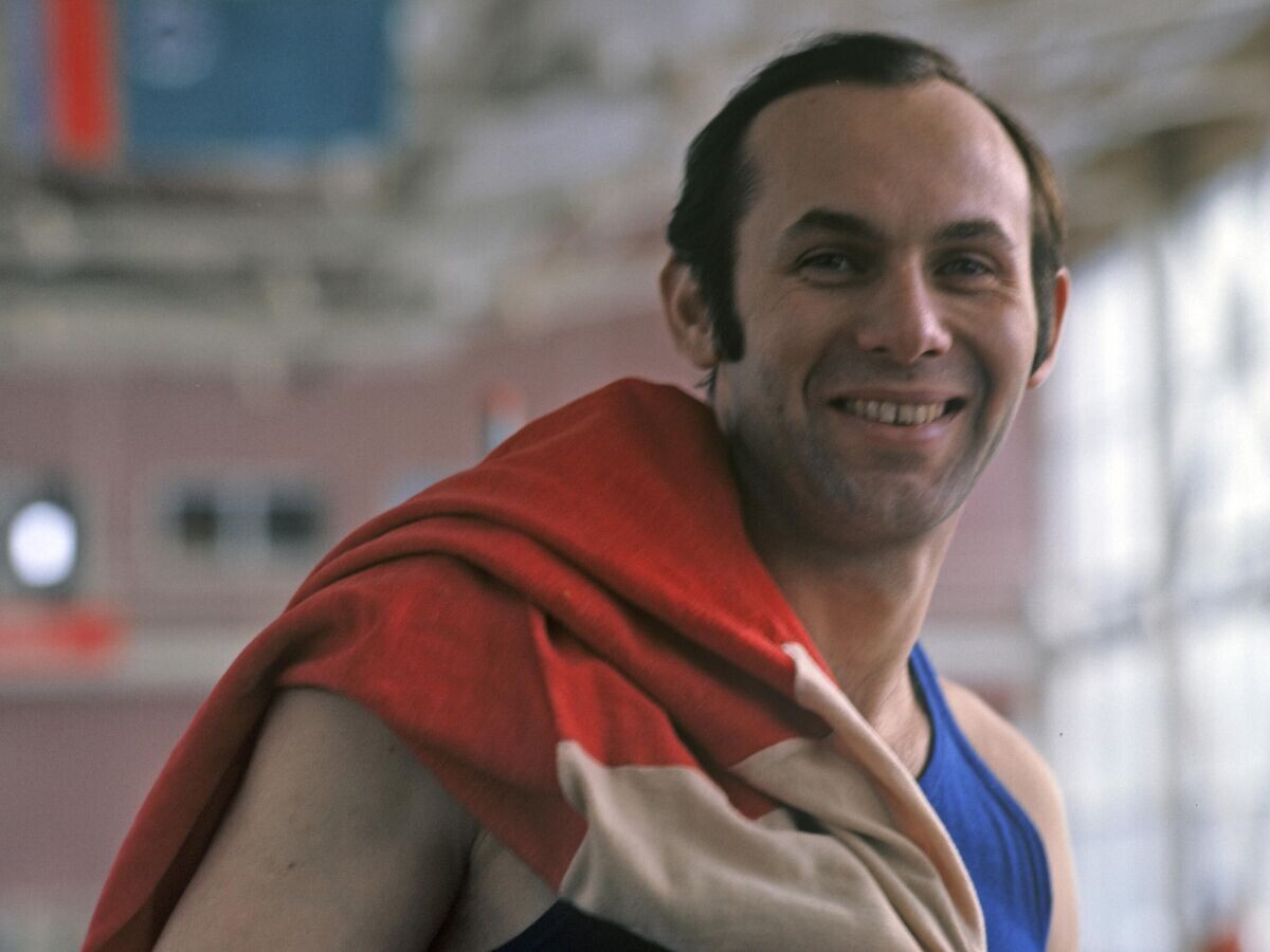    Чемпион Олимпийский игр 1964 года по прыжкам в высоту, заслуженный мастер спорта СССР Валерий Брумель на тренировке (рекадрированный).© РИА Новости / Устинов