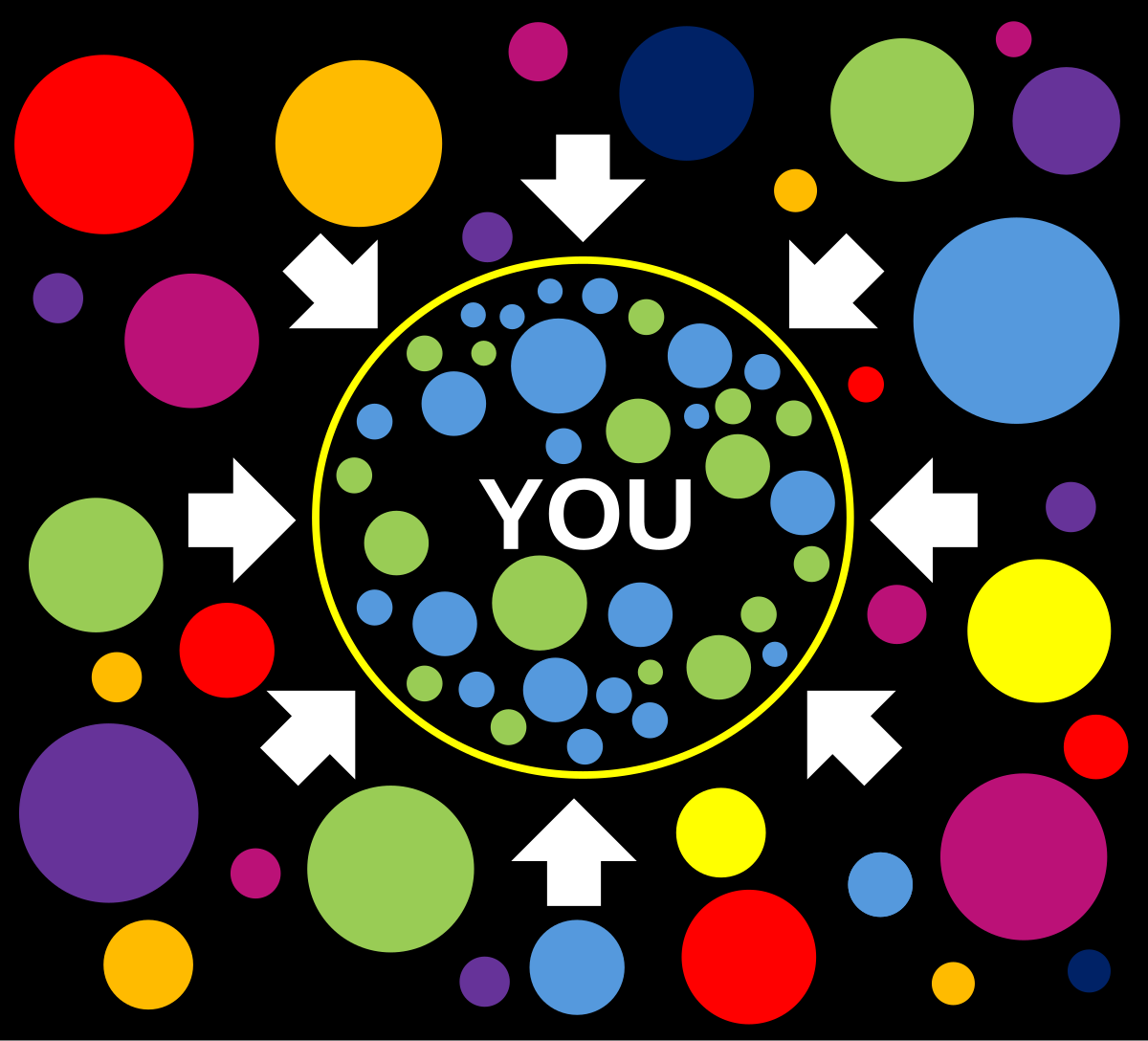 Иллюстрация схемы эхо-камеры. Взято с Википедии.