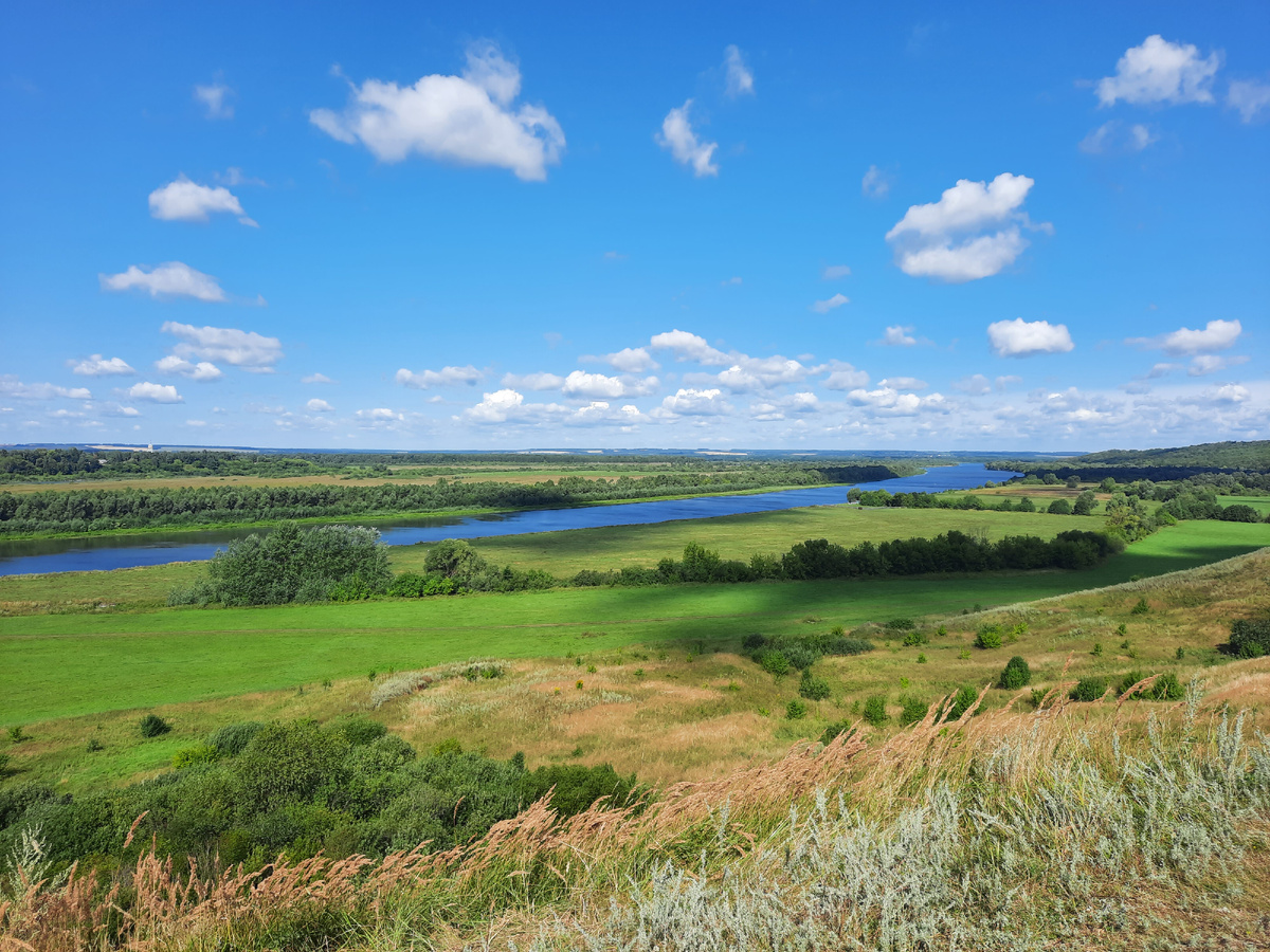 Река Сура с Ильиной горы