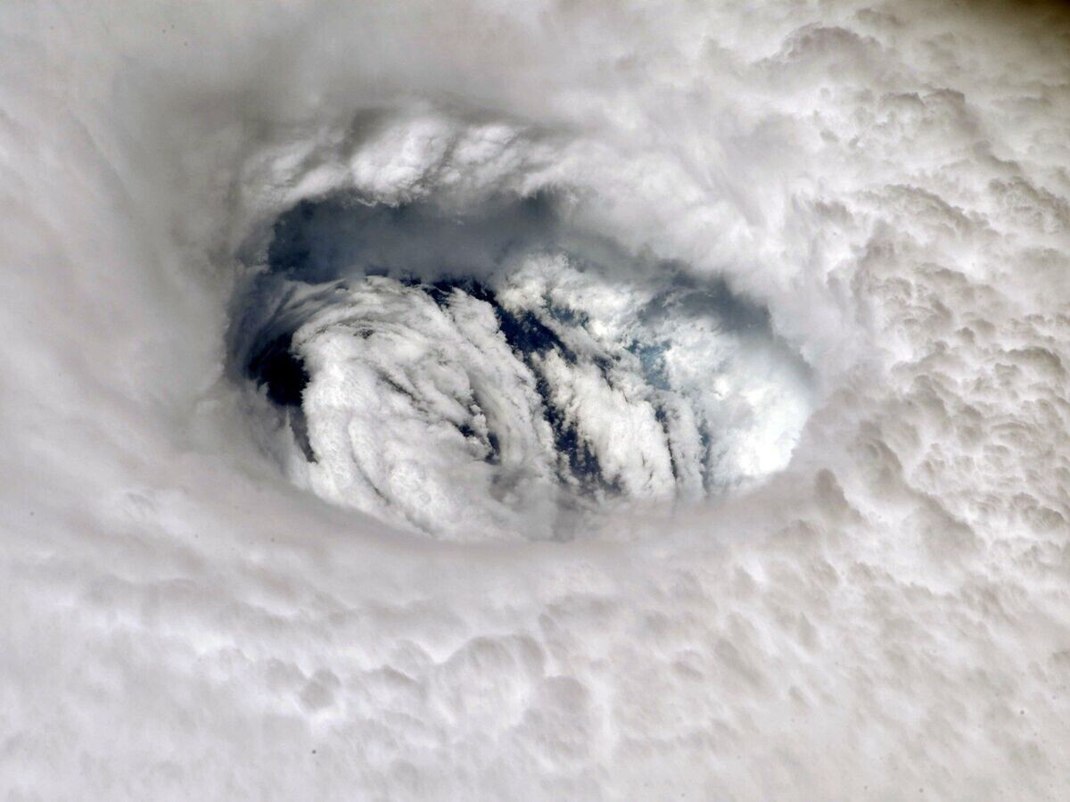    Ураган "Дориан" с борта Международной космической станции© NASA / Nick Hague