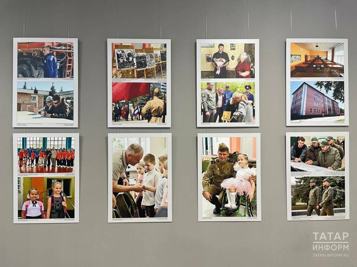 На фотографиях запечатлена команда республики: члены правительства, строители, рабочие аварийных бригад, специалисты, волонтеры, спортсмены – все те, кто помогает в восстановлении городовФото: © Дмитрий Шатров / «Татар-информ»