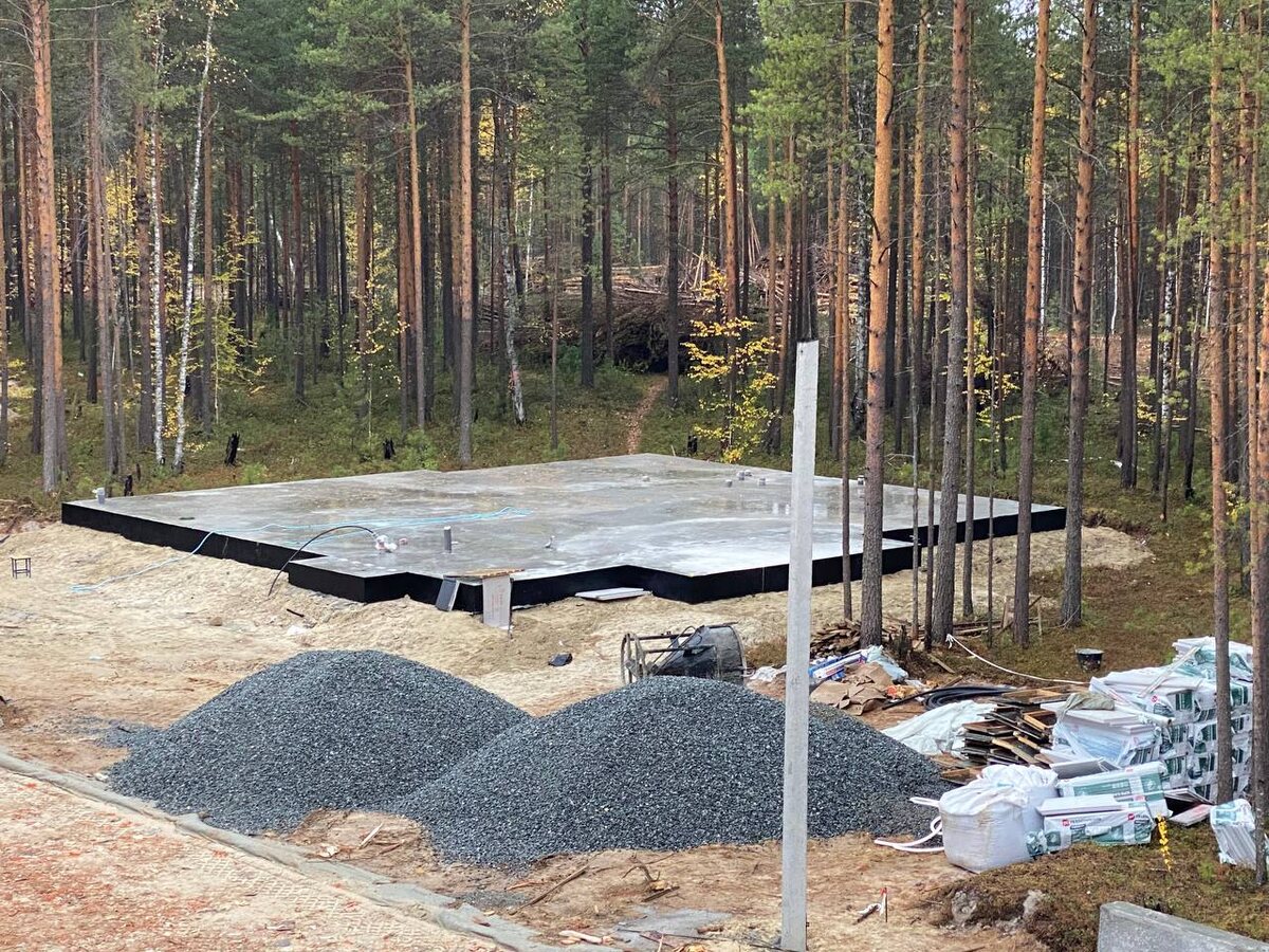 Фундамент в коттеджном посёлке "Победа" в Сургуте