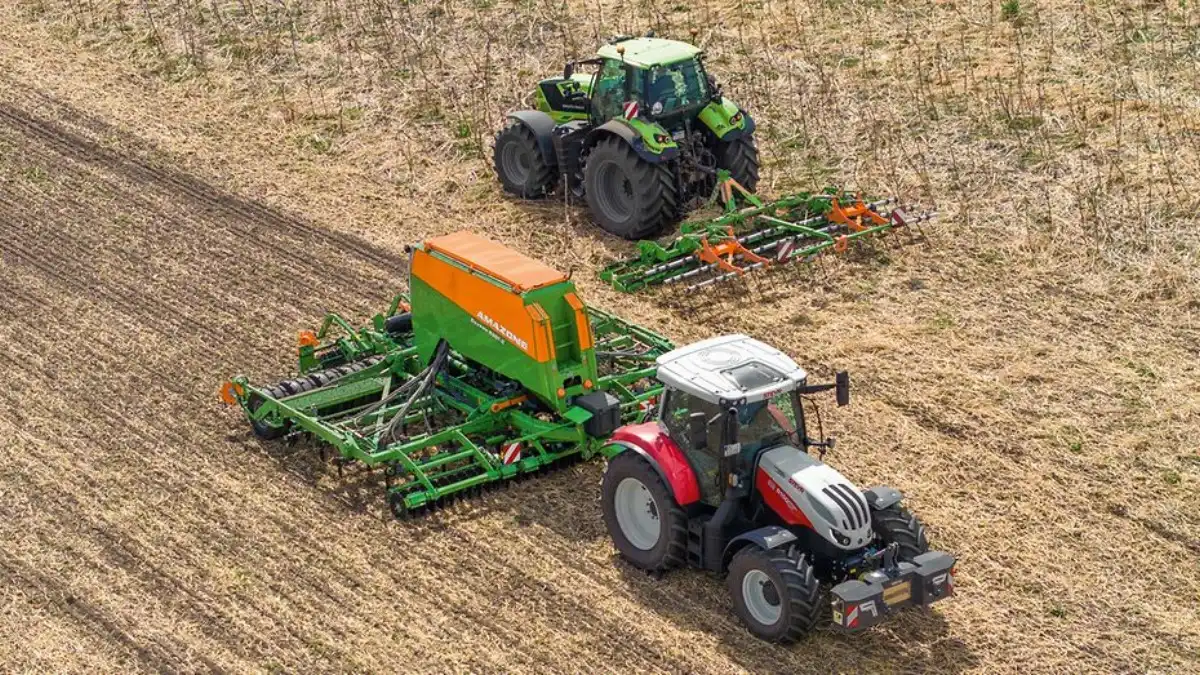 Фото: © AmazoneAmazone выпустил систему Cut 'n Sow, сочетающую поверхностную обработку почвы и прямой посев