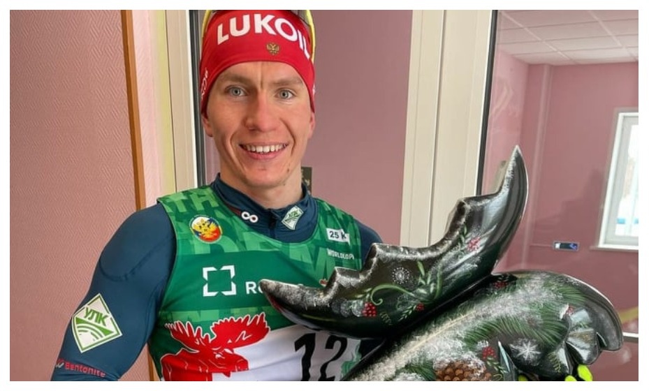    Александр Большунов - победитель полумарафона в Демино. Фото: Инстаграм Александра Большунова