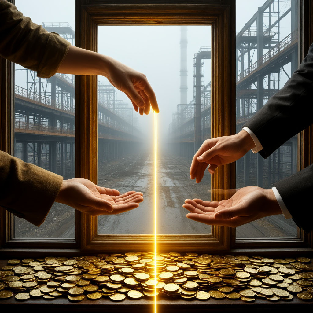 Иллюстрация "Капля в море заводов" создана сетью Шедеврум