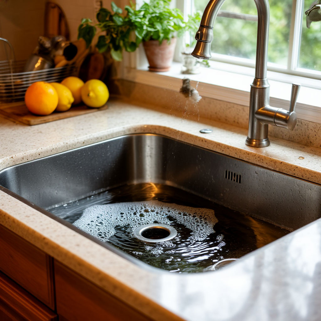 Мойка на кухне засорилась