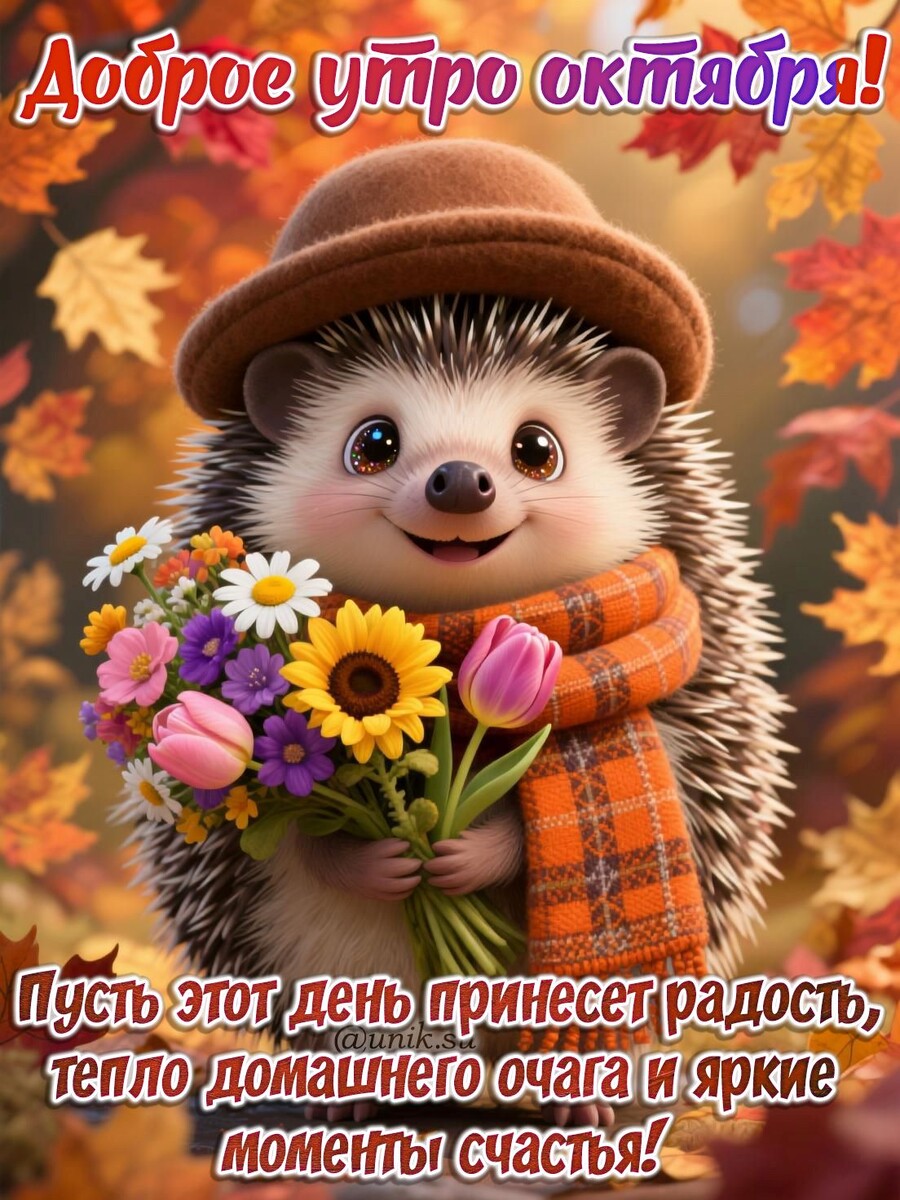 доброе утро октября картинки пожелания