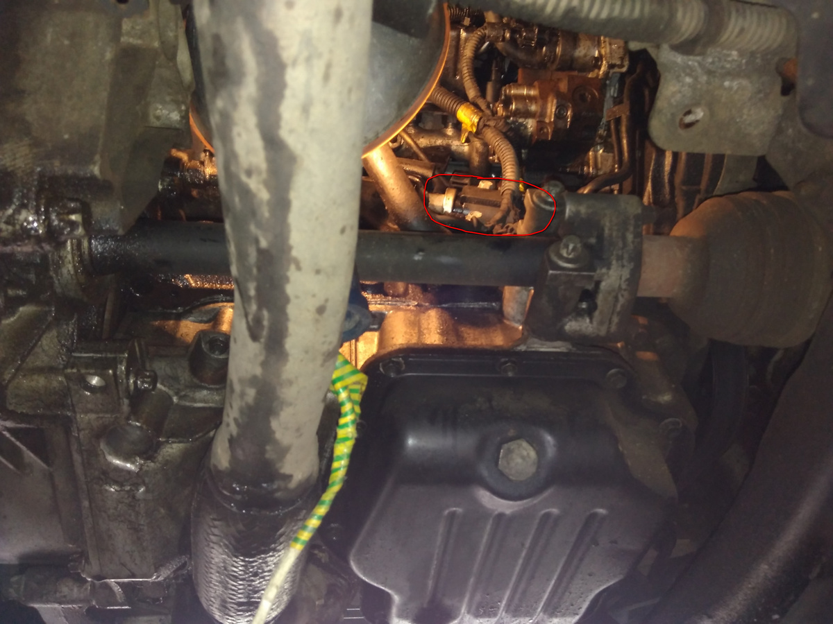 Местонахождение клапана управления турбиной