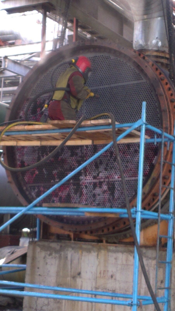 Этот теплообменник мы отремонтровали в 2015 году