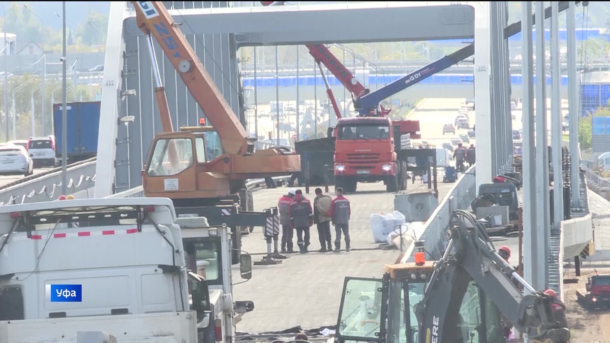    Каким стал новый Арочный мост через реку Белую в Уфе: репортаж "Вестей"