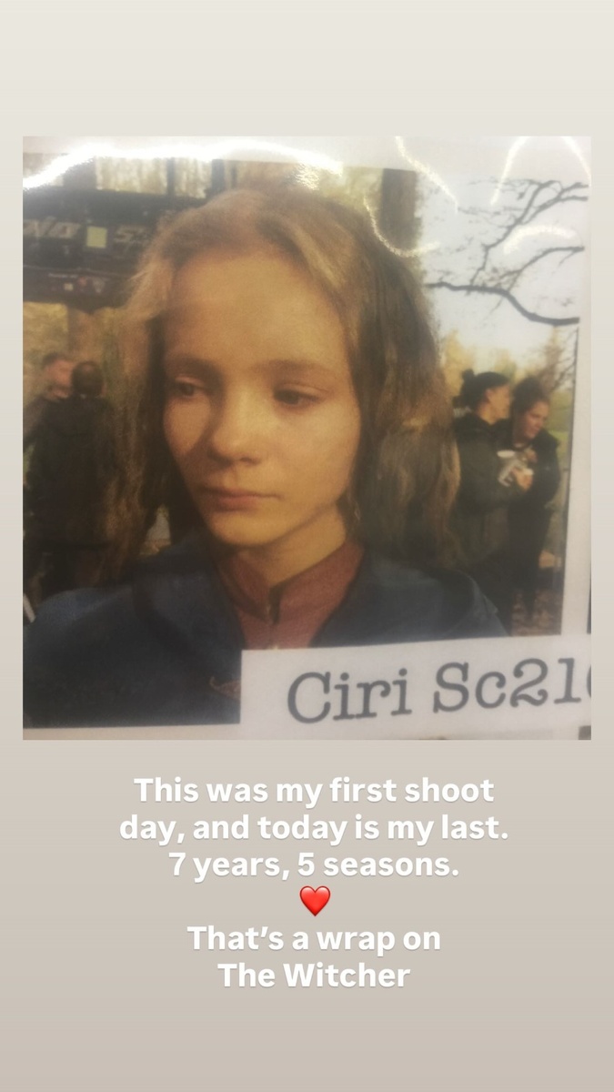     Кадр со съемок 1 сезона сериала «Ведьмак» (2019) / Фото: соцсети Фрейи Аллан