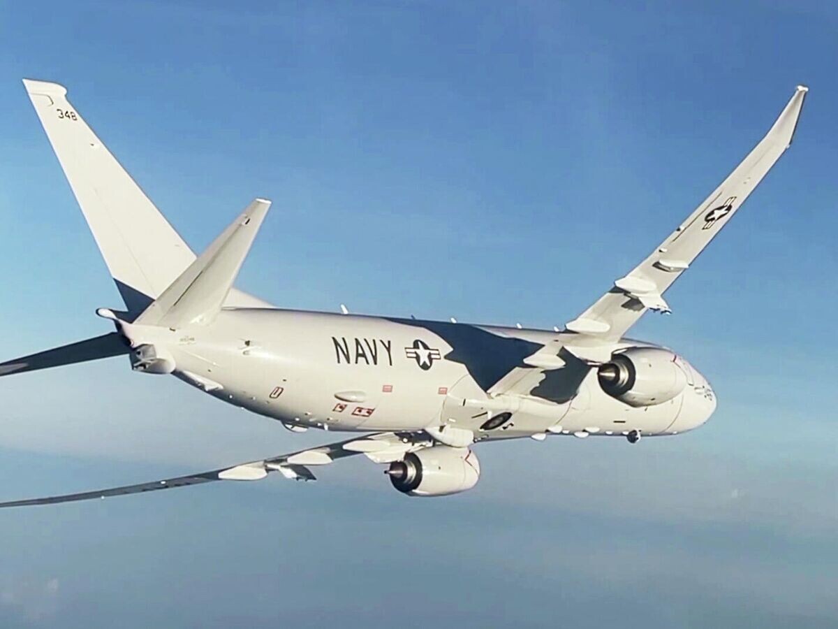   Самолет Boeing P-8 Poseidon ВМС США над Черным морем© РИА Новости / Министерство обороны РФ