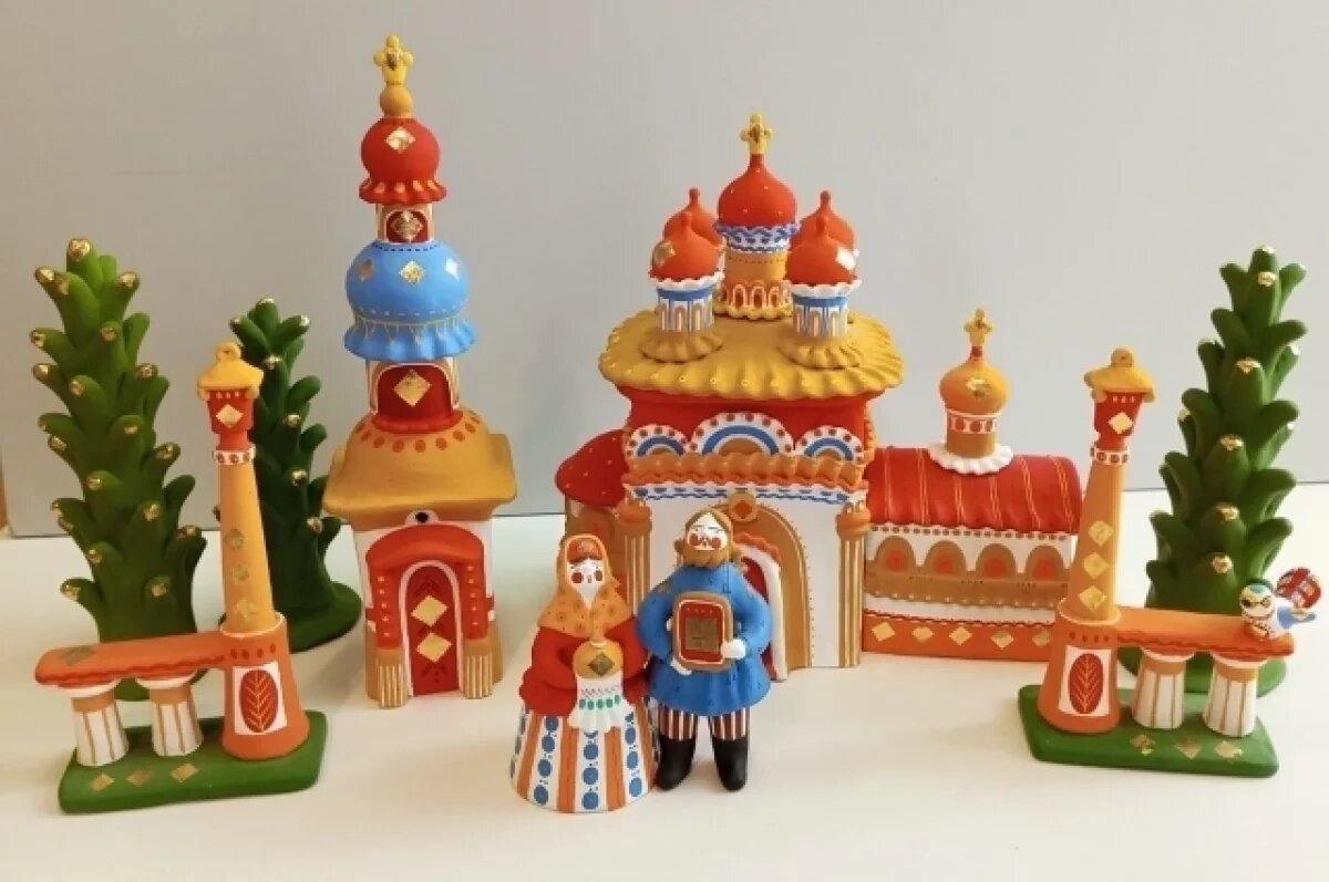    Дымковская игрушка всегда радует взгляд