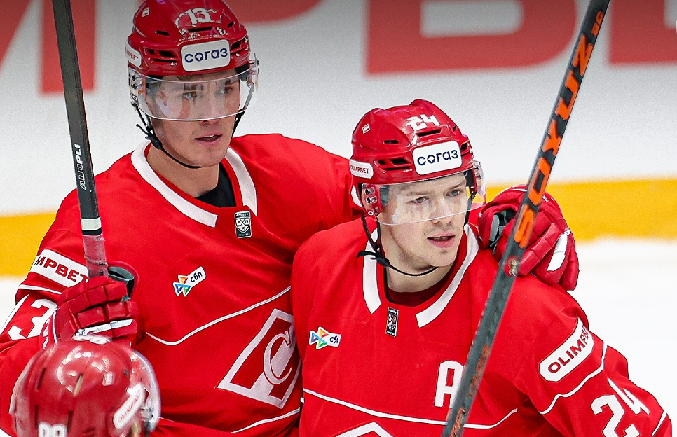 "Спартак" снова победил "Трактор". Фото: КХЛ