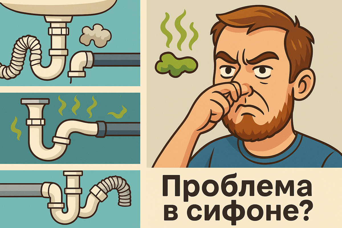 Причина №1. Ошибки в канализации дома