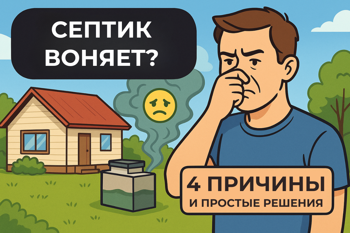 Септик стал пахнуть? Вот 4 причины и простые решения