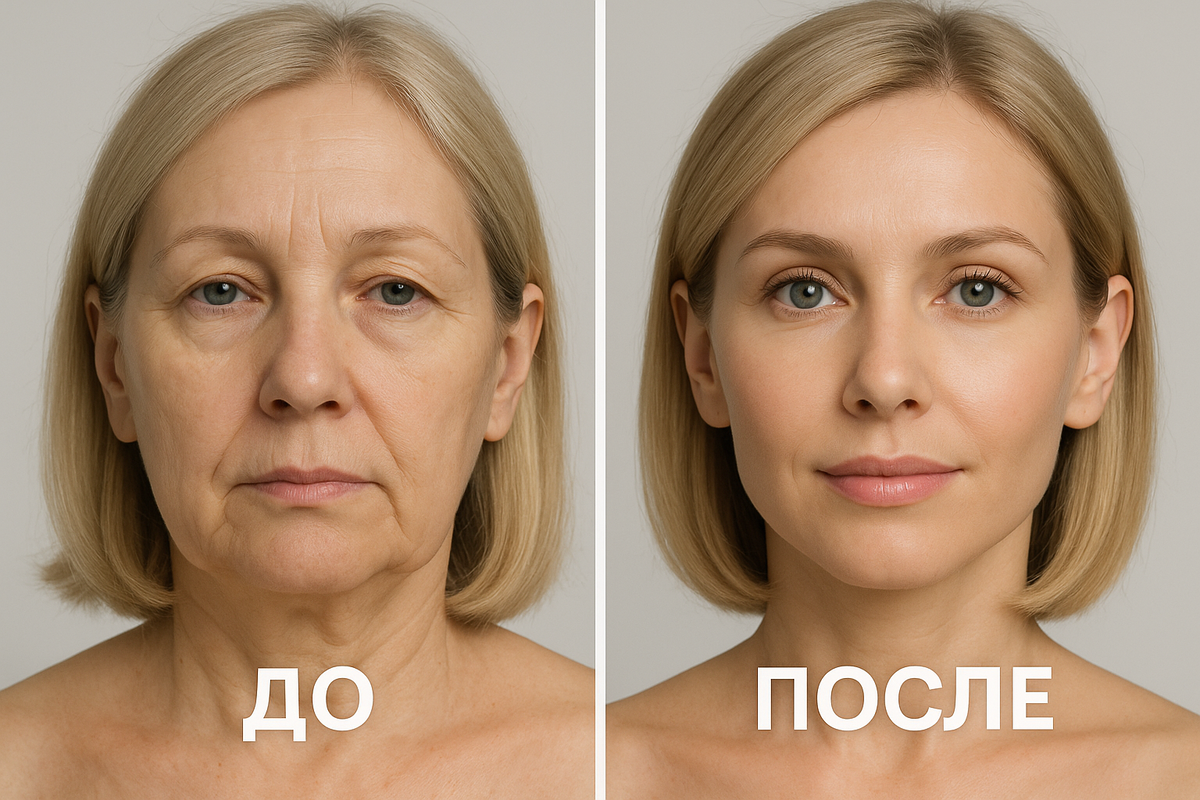 SMAS-лифтинг до и после