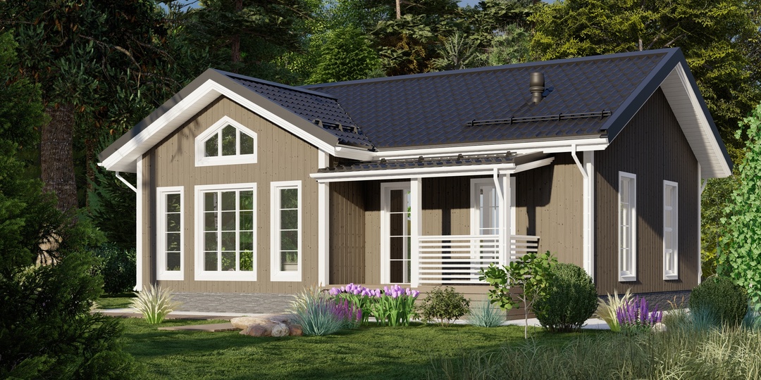 Дача-мечта: Готовый каркасный дом с вторым светом под ключ