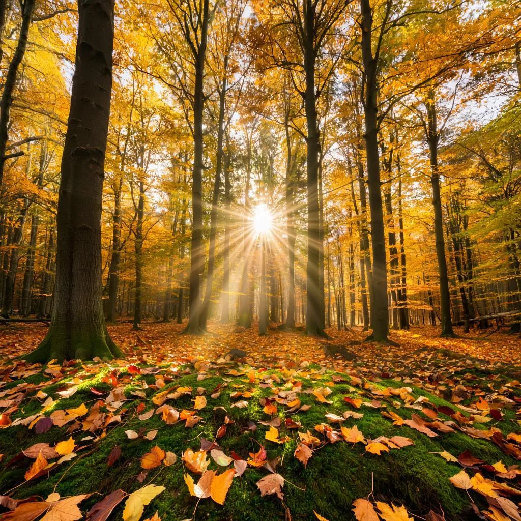 Осенний лес по версии Гигачата