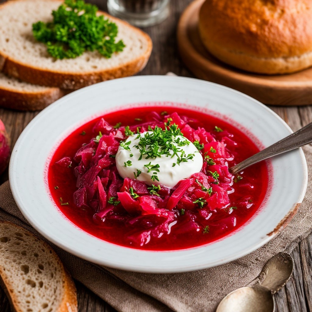 Борщ с капустой и картофелем