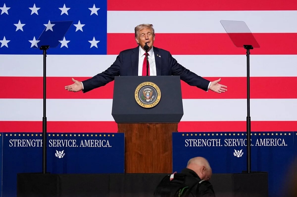    Дональд Трамп в Куантико.