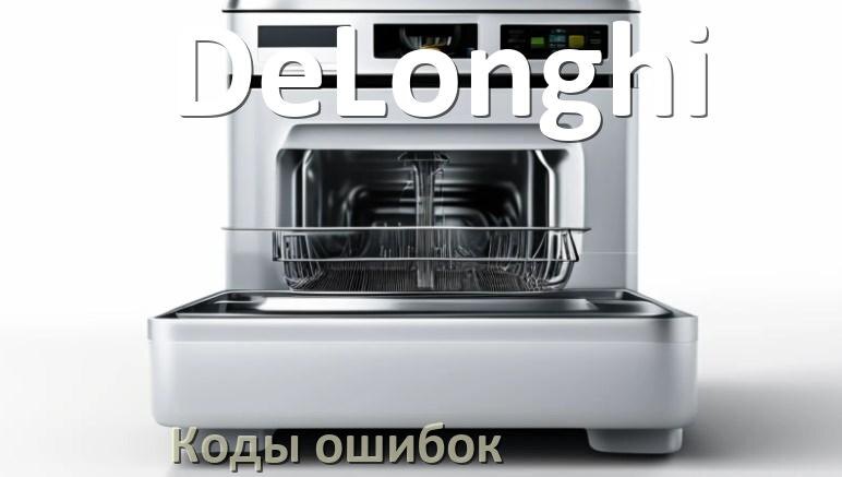 
Ошибки посудомоечной машины DeLonghi коды и значения E4, E15, E3, E1, E4, E2