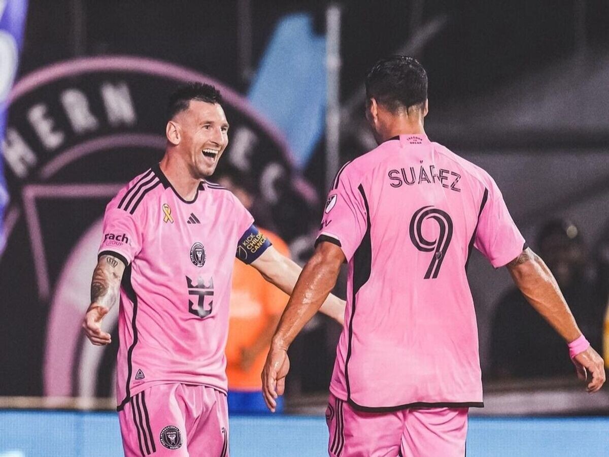    Лионель Месси и Луис Суарес© Соцсети ФК "Интер Майами"