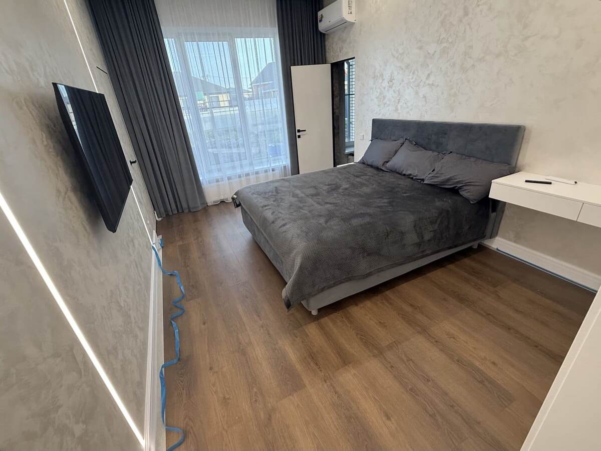 Респ. Татарстан: частныйдом, теплый пол в качестве отопления. Декор - Дуб Тихий Вечер. 